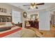 Bedroom with ceiling fan and hardwood floors at 953 Garibaldi Sw St, Atlanta, GA 30310