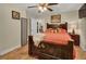 Bedroom with a queen-size bed and hardwood floors at 953 Garibaldi Sw St, Atlanta, GA 30310