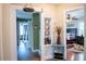 Hallway featuring decorative shelving, and doorways to other rooms at 953 Garibaldi Sw St, Atlanta, GA 30310