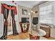 Bright living room with hardwood floors and french doors at 953 Garibaldi Sw St, Atlanta, GA 30310