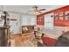 Living room with hardwood floors, fireplace and comfy couches at 953 Garibaldi Sw St, Atlanta, GA 30310