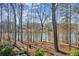 Scenic lake view from the property with lush trees and calm water at 213 Pine Crest Dr, Cumming, GA 30040