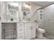 Modern bathroom with updated vanity and shower at 300 Peachtree Ne St # 3B, Atlanta, GA 30308