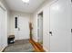 Neat entryway with hardwood floors and storage at 7037 Shangrila Trl, Riverdale, GA 30296