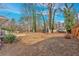 Large backyard featuring a mature trees providing shade and a nice landscaping border at 1119 Oakdale Se Dr, Smyrna, GA 30080