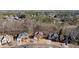 Aerial view of suburban neighborhood with mature trees at 5073 Kingsbridge Pass, Powder Springs, GA 30127