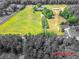 Overhead view of the estate's layout, displaying the land and various outbuildings at 1820 Walker Sw Rd, Conyers, GA 30094