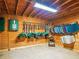 Organized tack room with wooden walls and ceiling features ample storage for horse equipment at 1820 Walker Sw Rd, Conyers, GA 30094