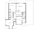 Second story floor plan showing location of bedrooms, bathrooms and media room at 3292 Lions Ruby Ln, Atlanta, GA 30349