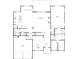 Floor plan showcasing layout of the kitchen, 2-car garage, dining room and owner's suite at 3292 Lions Ruby Ln, Atlanta, GA 30349