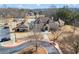 Aerial view of the community center, pool, and parking area at 3377 Fielders Pt, Dacula, GA 30019