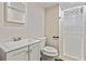 Bathroom featuring a walk-in shower and vanity with storage at 601 Formwalt Sw St, Atlanta, GA 30312