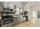 Modern kitchen with stainless steel appliances, tile backsplash, and ample counter space at 601 Formwalt Sw St, Atlanta, GA 30312