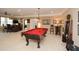 Game room with billiards table, bar table and chairs at 221 Aster Ct, Canton, GA 30114