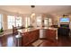 Gourmet kitchen with granite counters, stainless appliances and eat-in breakfast area at 221 Aster Ct, Canton, GA 30114