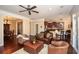 Open-concept living room flows into the kitchen, ideal for entertaining and Gathering gatherings at 221 Aster Ct, Canton, GA 30114