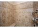Tiled shower with a built-in seat and multiple shower heads at 221 Aster Ct, Canton, GA 30114