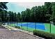 Well-maintained community tennis courts surrounded by lush greenery at 54 Basswood Cir, Atlanta, GA 30328