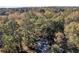 Aerial view of house nestled among trees with mature foliage at 2358 Tilson Rd, Decatur, GA 30032