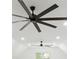 Modern ceiling fans with wide blades against a clean white ceiling and recessed lighting at 2731 Tribble Mill Rd, Lawrenceville, GA 30045