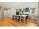 Kitchen with island and hardwood floors at 2731 Tribble Mill Rd, Lawrenceville, GA 30045