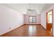 Bright bedroom with hardwood floors and vaulted ceiling at 796 Marion Beavers Rd, Sharpsburg, GA 30277