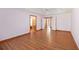 Spacious bedroom with hardwood floors and access to bathroom at 796 Marion Beavers Rd, Sharpsburg, GA 30277