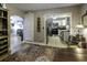 Open dining area with view of kitchen and living room at 5154 Central Dr, Stone Mountain, GA 30083
