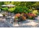 Relaxing patio area with seating and colorful plants at 5154 Central Dr, Stone Mountain, GA 30083