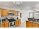 Kitchen with stainless steel appliances and granite counters at 726 White Dove Dr, Mcdonough, GA 30253