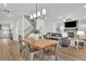 Bright dining area adjacent to kitchen, great for entertaining at 117 Neese Farm Dr, Woodstock, GA 30188