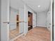 Basement exercise room with barre and mirrored wall at 131 Gold Springs Ct, Canton, GA 30114