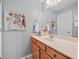 Clean bathroom with vanity and mirror at 131 Gold Springs Ct, Canton, GA 30114