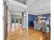 Hardwood floors and view into living and dining areas at 131 Gold Springs Ct, Canton, GA 30114