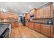 Modern kitchen with large island and dark countertops at 131 Gold Springs Ct, Canton, GA 30114