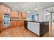 Gourmet kitchen with double ovens and an expansive island at 131 Gold Springs Ct, Canton, GA 30114