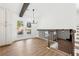 Bright dining area with hardwood floors and access to backyard at 3302 Mixon Way, Stone Mountain, GA 30087