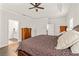 Comfortable main bedroom with a walk-in closet and ensuite bathroom at 3695 Townley Ln, Cumming, GA 30040