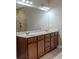 Bathroom featuring a double vanity with a large mirror and cabinet space provides ample room for your daily routines at 2733 Madison Mae Ln, Grayson, GA 30017