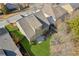 Aerial view of a house and backyard in a residential neighborhood at 4345 Settlers Grove Rd, Cumming, GA 30028