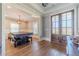 Elegant entryway with hardwood floors and double doors at 2418 Claude Brewer Road Rd, Loganville, GA 30052