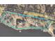 Aerial view of property's land, showing proximity to lake at 2697 Bethel Ne Rd, Conyers, GA 30012