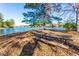 Picnic table by the lake offering a relaxing lakeside view at 2697 Bethel Ne Rd, Conyers, GA 30012