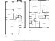 Detailed floor plan showcasing the layout of the home's levels and rooms at 1693 Fair Oak Way, Mableton, GA 30126