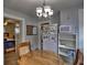 Kitchen with a round table, white fridge, and access to bedroom at 374 Hawkins St, Marietta, GA 30060