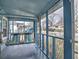 Relaxing screened porch with a double swing at 374 Hawkins St, Marietta, GA 30060