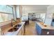Bright kitchen offers stainless steel appliances, granite countertops, and hardwood flooring at 4596 Birch Way, Loganville, GA 30052