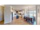 Beautiful kitchen and breakfast nook with stainless appliances and gray backsplash at 4596 Birch Way, Loganville, GA 30052