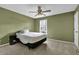 Bedroom with ceiling fan, neutral walls and carpeted floor at 2105 Country Park Dr, Smyrna, GA 30080