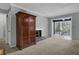 Living room with fireplace and sunroom access at 2105 Country Park Dr, Smyrna, GA 30080